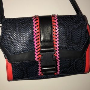 Faux Snakeskin Crossbody Bag / Clutch